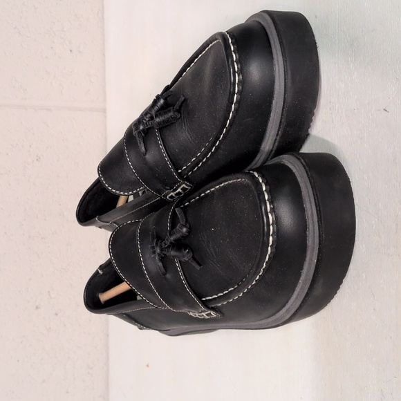 Sperry Bayside Platform Loafers 9.5W Leather Chunky Slip On 90s Minimalist - Picture 4 of 8